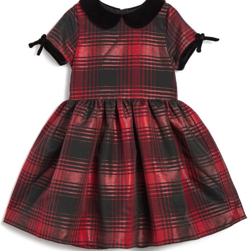 Pippa & Julie Red and Black Plaid Dress